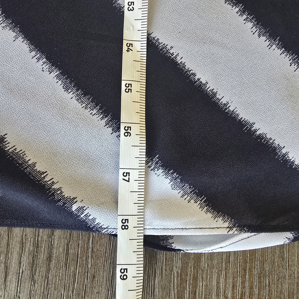 Michael Kors Black and White Stripe Tank Maxi Dress Large Coastal Resort Summer - Picture 7 of 10